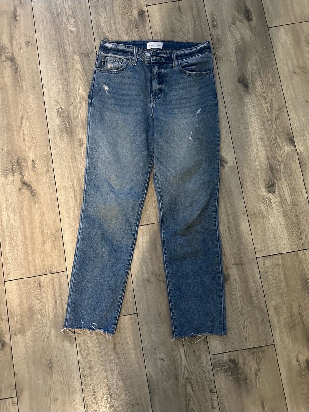 KanCan Men's Medium Blue Straight-Leg Jeans
